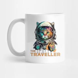 Cat space traveller Mug